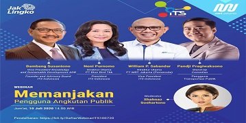 Webinar memanjakan Pengguna Angkutan Umum Bersama MRT dan ITS Indonesia.